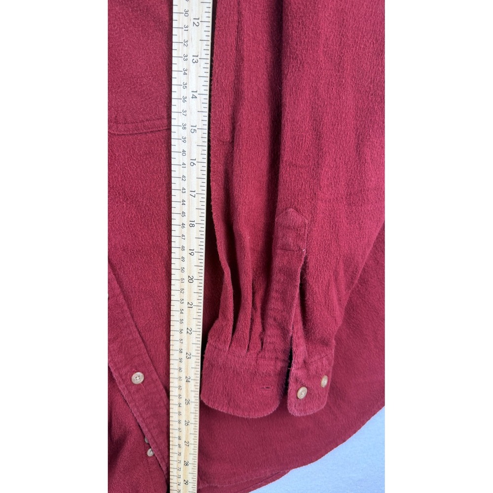 Vintage Alexander Julian Colours Red Chamois Cloth Button Down Shirt XL Cotton - Picture 7 of 7